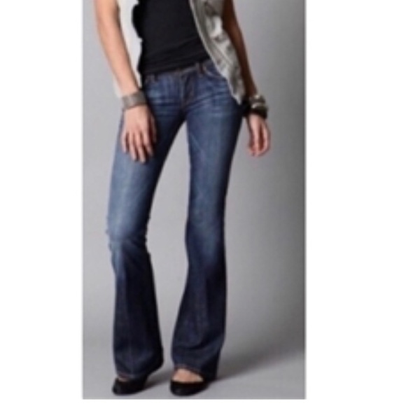 CITIZENS OF HUMANITY Naomi Low Waist Flair #065 Stretch Jeans Size 29 - Picture 1 of 12
